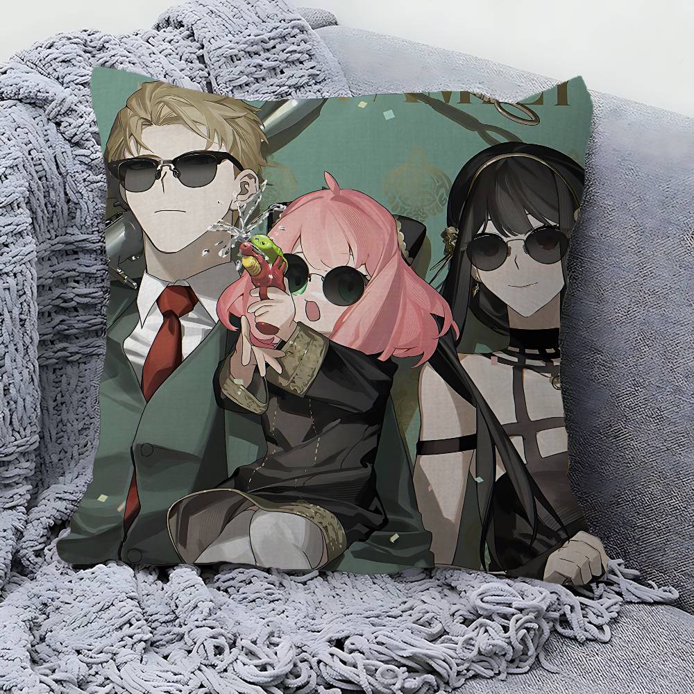 Anime Spy X Family Pillow Cushion Cover Pillowcase Living Room Sofa Home Decor