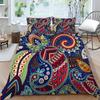 Комплект постельного белья из 3D экзотической коллекции с пододеяльником и наволочкой с рисунком пейсли, 2/3 шт. AU240 * 270, очень большой размер, мягкое украшение для дома