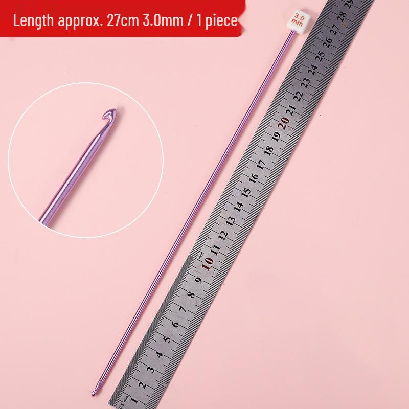 Набор афганских крючков для вязания: Длинные алюминиевые крючки ручной работы и цветная пряжа для проектов вязания своими руками