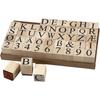 Assortment of Foam Stamps Letters - 2 X 2 X 1.5 Cm - 45 Pcs