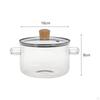 Clear Glass Cooking Pot Set - Versatile Kitchen Cookware for Various Dishes