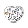 DIY Heart Charm Pendant Beads For Handmade Necklace Bracelet Jewelry Making Accessories