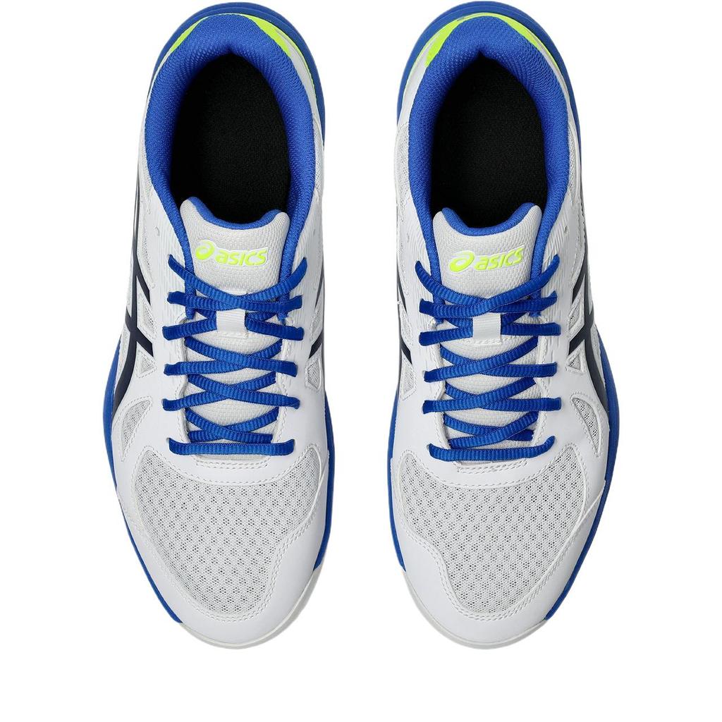 Asics Gel Upcourt 6 Slip Resistant Low Top Badminton Shoes Men's White Blue Sneakers 1071A104-103