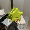Роскошная женская сумка через плечо из искусственной кожи карамельного цвета с небольшой цепочкой в форме звезды