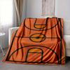 1pc Basketball Court Blanket, Lightweight Flannel Throw Blanket for Sofa, Bed, Travel, Camping, Living Room, Office, Couch061
