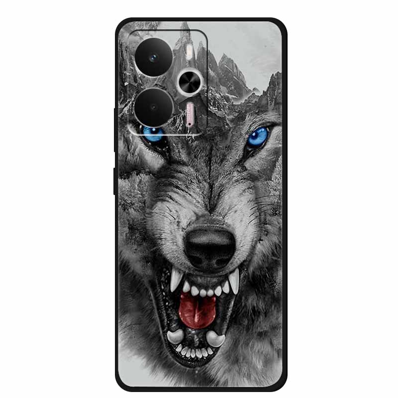 For Realme 14 5G Case Realme14 Coque 6.67" Black Silicone Soft TPU Phone Case For Realme 14 2025 Back Cover Case Shell Funda Cat