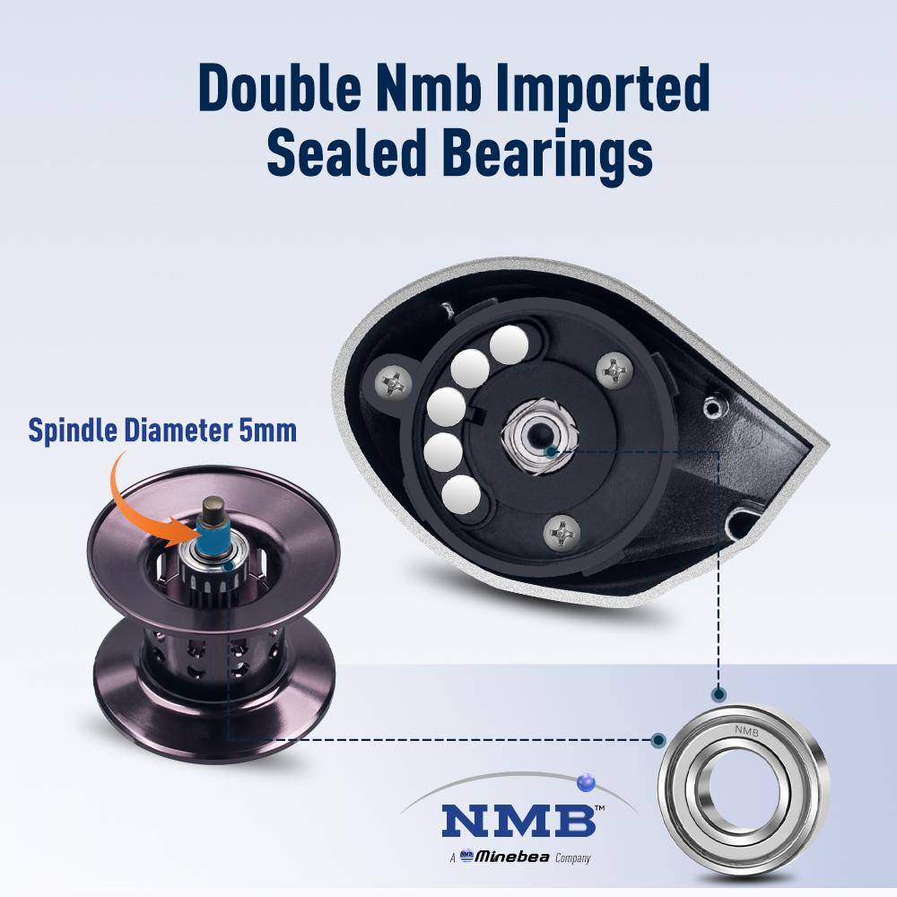 Kingdom СЕРЕБРЯНАЯ ЛУНА 7.1:1 высокоскоростная катушка для приманки, 154 г, сверхлегкая 7 + 1 шарикоподшипники, карбоновые рыболовные катушки