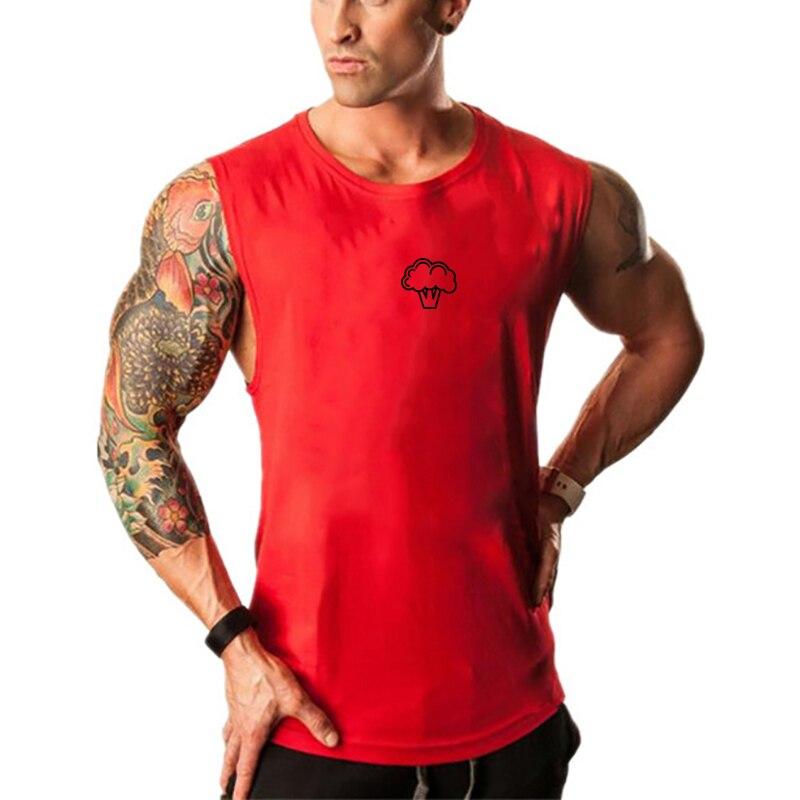 Muscleguys Fashion Breathable Skin Friendly Sleeveless T-Shirt Summer Mens Fitness Workout Tank Tops