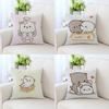 Cute Bear Decorative Pattern Pillowcase Car Ornaments Office Living Room Sofa Home Pillowcase