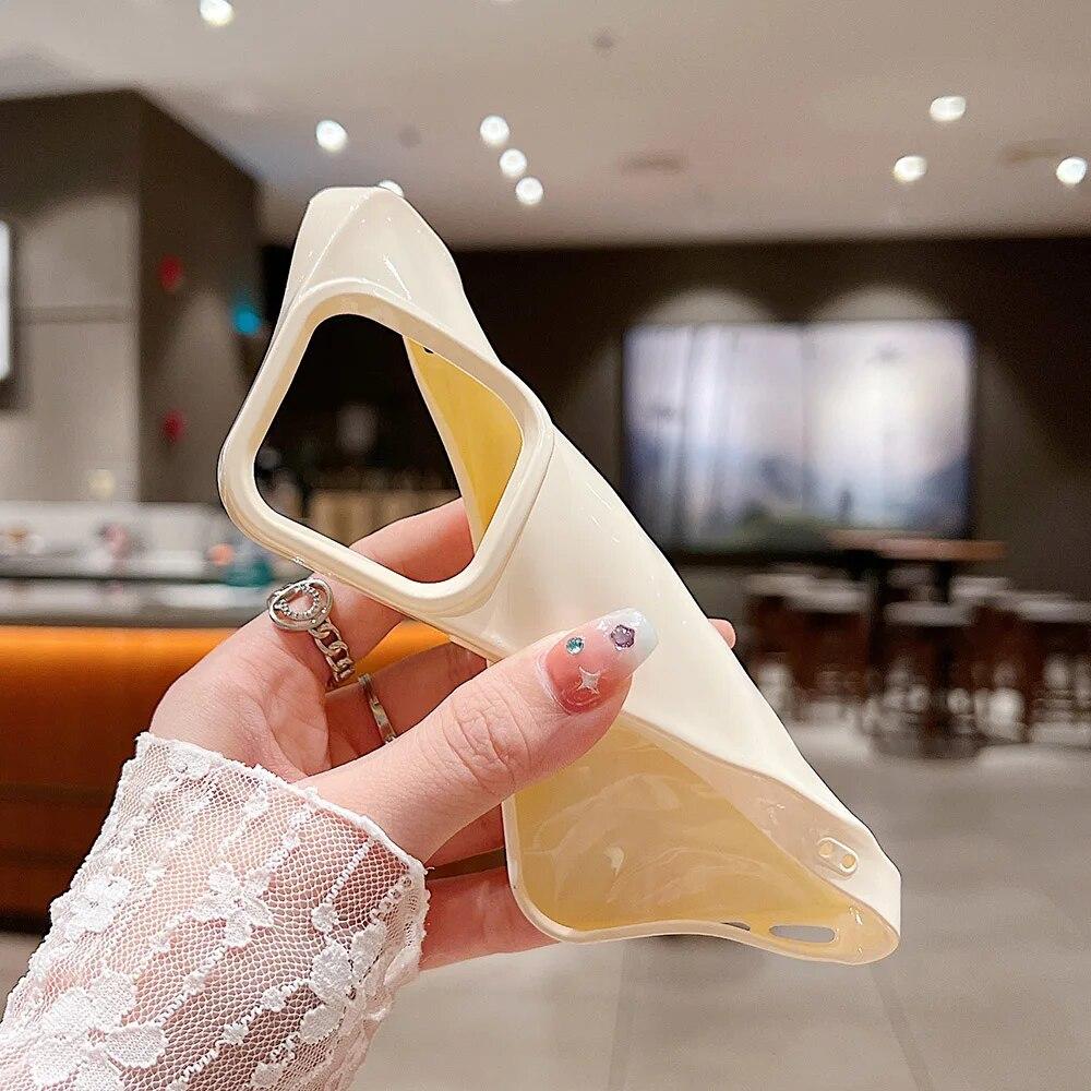 Волнистый чехол для телефона iPhone 11, чехол для iPhone 15, 14, 13, 12 Pro Max XR XS Max X 7 8 Plus SE 2020, противоударный бампер, однотонный чехол