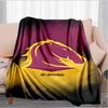 Плед Brisbane Broncos Подходит для диванов, кроватей, офисов и кемпинга - Идеальный подарок на Хэллоуин, Рождество