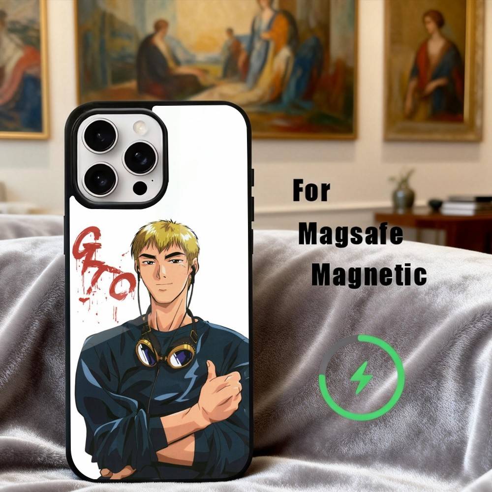 Чехол для телефона G-GTO-Onizuka T-Teacher-R для iPhone 17,16,15,14,13,12,Plus,Pro,Max с магнитной беспроводной зарядкой Magsafe