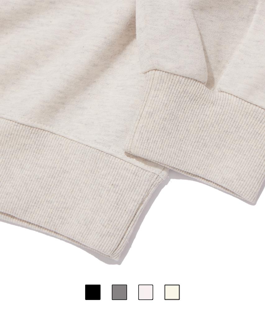 CREAM SODA LAB Blank All Season Sweatshirt Oatmeal