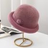Шапка осень-зима женская корейская версия шляпа из кроличьей шерсти шляпа-горшок шляпа рыбака шляпа-купол зимняя шерстяная шапка теплая шапка