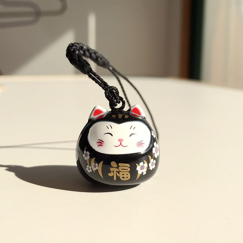 Cute Door Key Car Key Cartoon Maneki Neko Keyrings Bag Decoration Pendant Lucky Cat Keychains