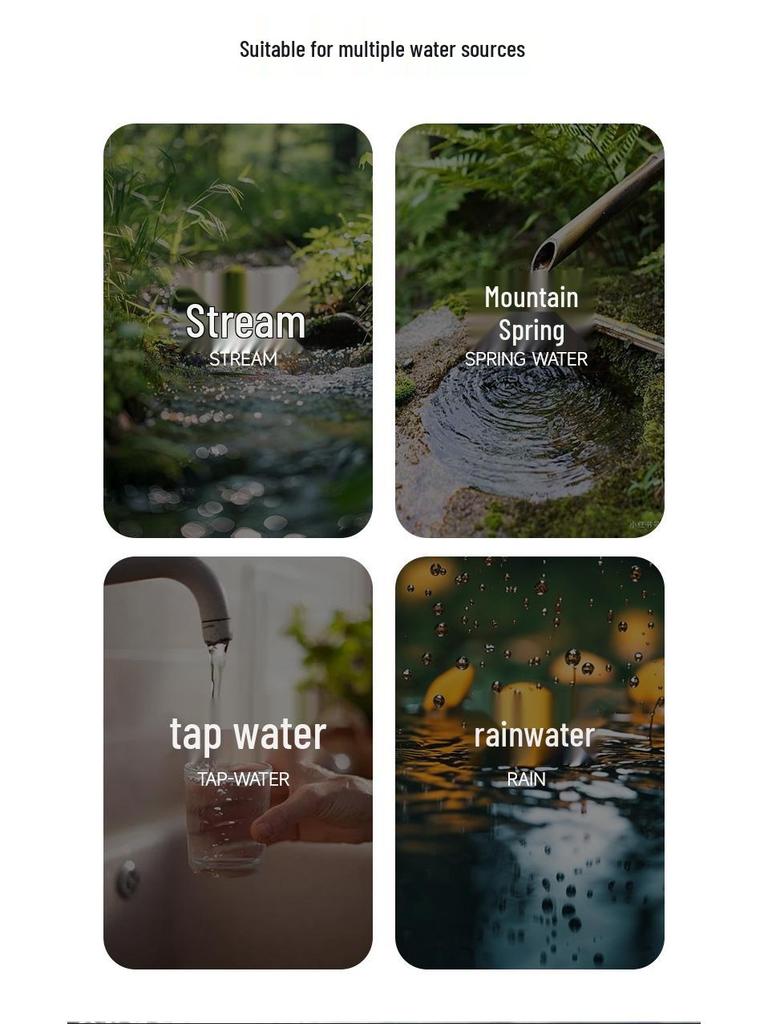 Portable Outdoor Water Purification Straw for Single-Person Use – Emergency Filtration & Sterilization Ideal for Camping