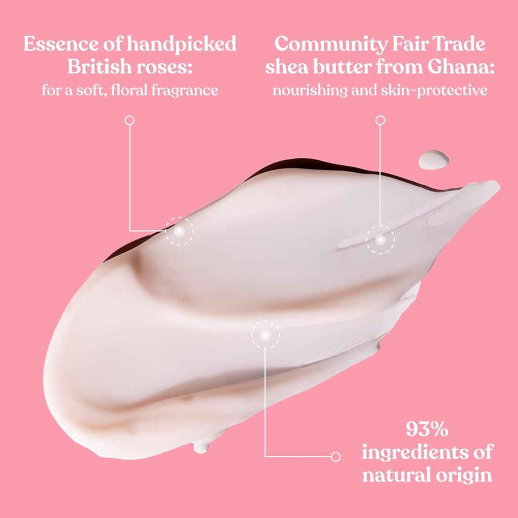 The Body Shop British Rose Petal Soft Hand Cream 30 ml Hydrating Floral Moisture For Normal To Dry Hands