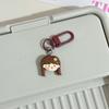 Kawaii Cartoon Girls Keychain Lovely Color Girly Keyring Car Key Chains Cute School Bag Pendant Backpack Decoration