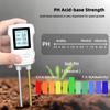 3-in-1 Soil Tester with Backlit LCD Screen, PH Moisture Temperature Meter for Plants, Garden Lawn Farm Soil Testing Device