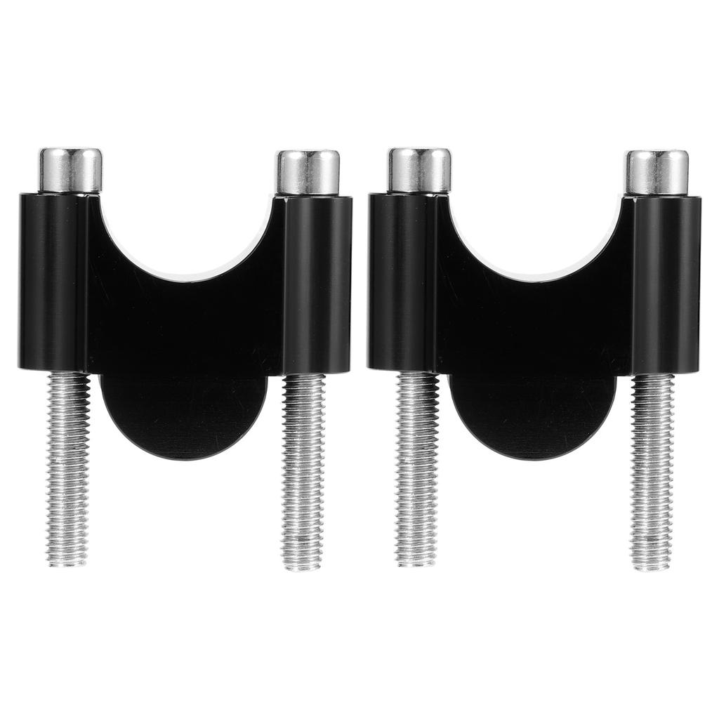 78in 30mm Handlebar Risers Clamp Bars Kit Universal Parts for Motorcycle Off Road ATV(Black )