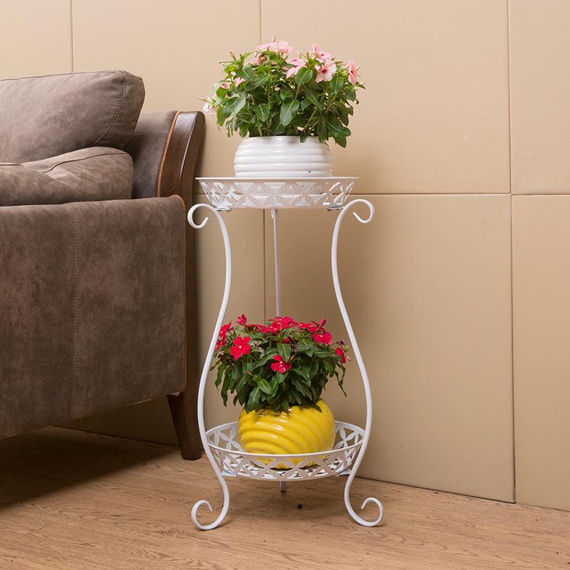European Iron Multi-Layer Flower Stand for Indoor and Balcony Use