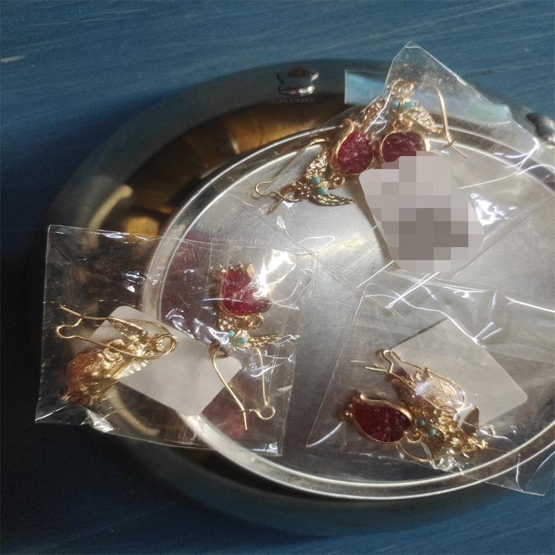 Винтажные серьги-капли из красного гранатового кристалла для женщин, модный циркон