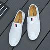 Hot Sale Men's Casual Leather Shoes Handmade Comfy Loafers Breathable Men Driving Shoes Hollow Out Male Slip On Flats Moccasins