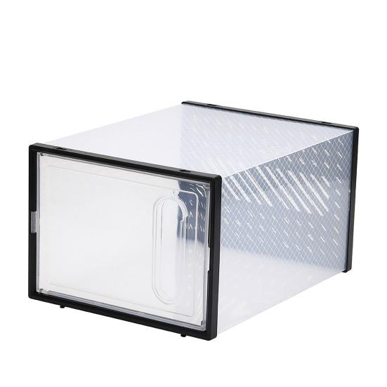 Transparent Shoe Box Stackable Design High Strength Large Capacity Dustproof Clear Shoe Organizer Magnetic