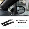 Real Soft Carbon Fiber Sticker LHD RHD Car A-pillar Decor Strip Trim For Renault Clio 5 MK5 2020 2021 2022 2023 2024 2025 Accs