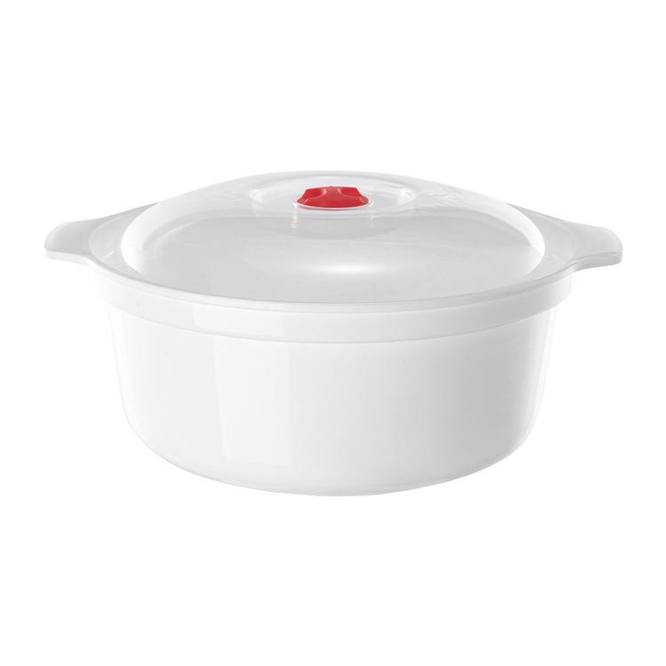 Plastic Soup Bowl with Lid - Microwaveable, Food-Grade, Fresh-Keeping Lunch Container