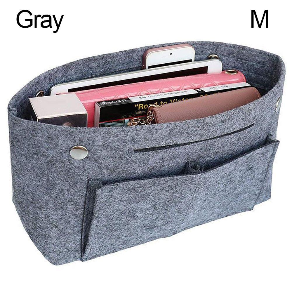Portable Travel Bag Insert Pouch Inner Bag Felt Insert Bag Purse Liner Handbag Insert Bag