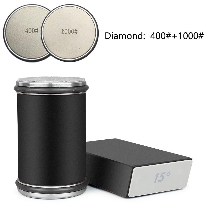 Роликовая точилка для ножей Магнитный держатель для ножей Алмазный точильный камень с углом 15 и 20 градусов Роликовый набор кухонных аксессуаров