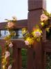 Artificial Flower Fairy String Lights Sunflower Roses String Lights Outdoor Waterproof 2m 20LED Sunflower Roses Garland with Lights for Garden