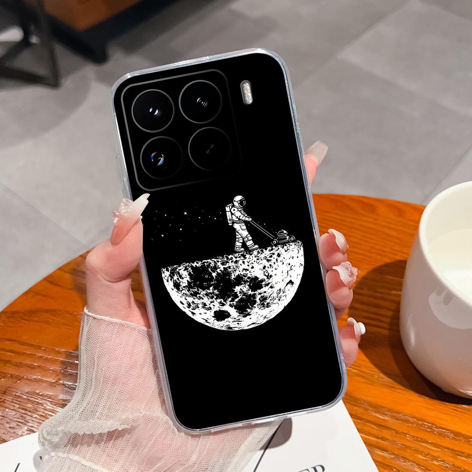 Cute Flower Case For Xiaomi 15 Pro Ultra Clear Soft Silicone Protective Bumper Cover For Xiaomi15Pro 15Ultra Anti Scratch Fundas