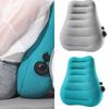 Portable Travel Inflatable Lumbar Pillow Cushion Press Pump Design for Office and Home Use with Adjustable Firmness