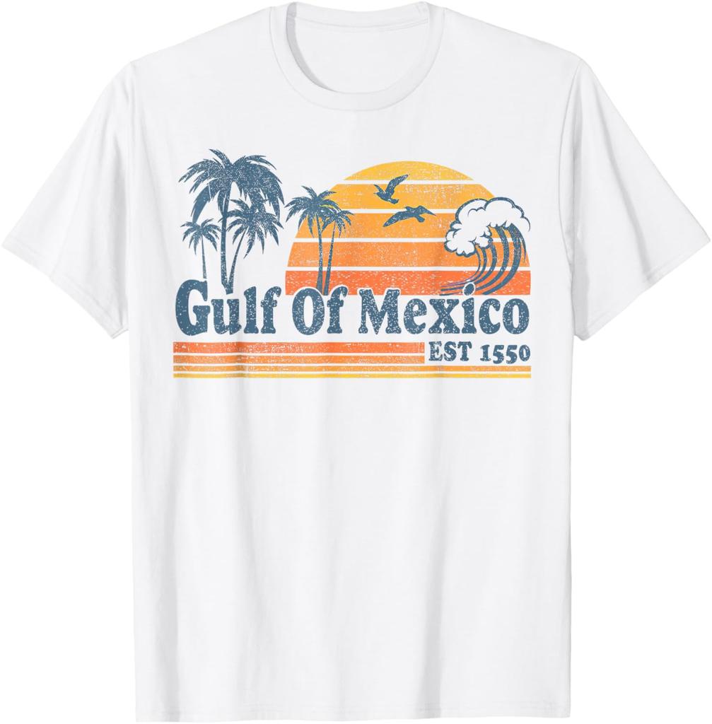Gulf of Mexico Women Clothing Short Sleeve Round Neck Y2k Tee Shirt Homme New In Top & Tees Printing Pullover T-Shirt 33052