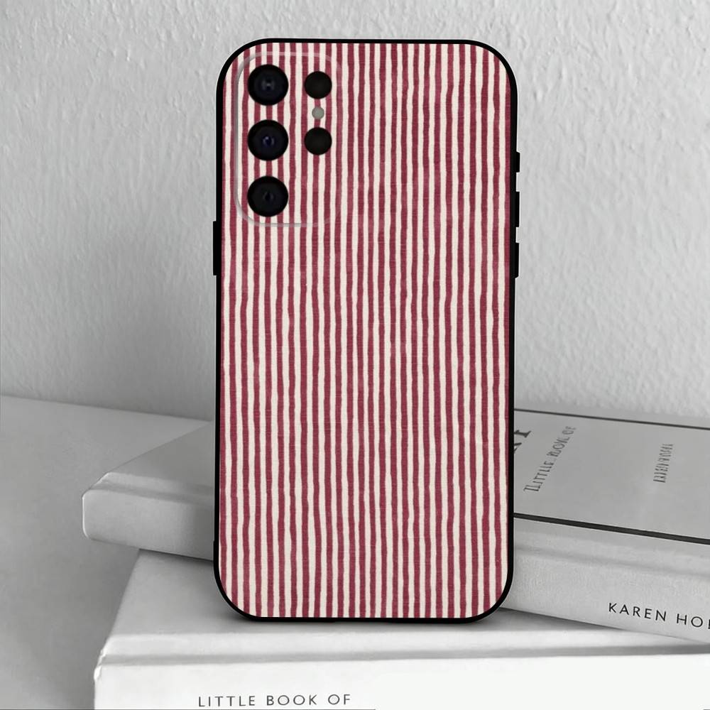 B-Бордовый W-Белый в полоску Чехол для телефона для Samsung S25,S24,S21,S22,S23,S30,Ultra,S20,Plus,Другие Мягкий черный чехол
