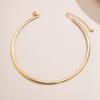 Elegant Simple Chunky Circle Torques Necklace for Women Trendy Choker Collar 2025 Fashion Jewelry on the Neck Accessories Female