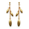 [G0639] - Gold Plated 'Choréographie' Earrings - 5 Cm