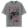 Anime Akira Vintage Washed T Shirts 90s Manga Shotaro Kaneda Graphic Tshirt Men Women Clothing Cotton Casual Oversized Tshirts