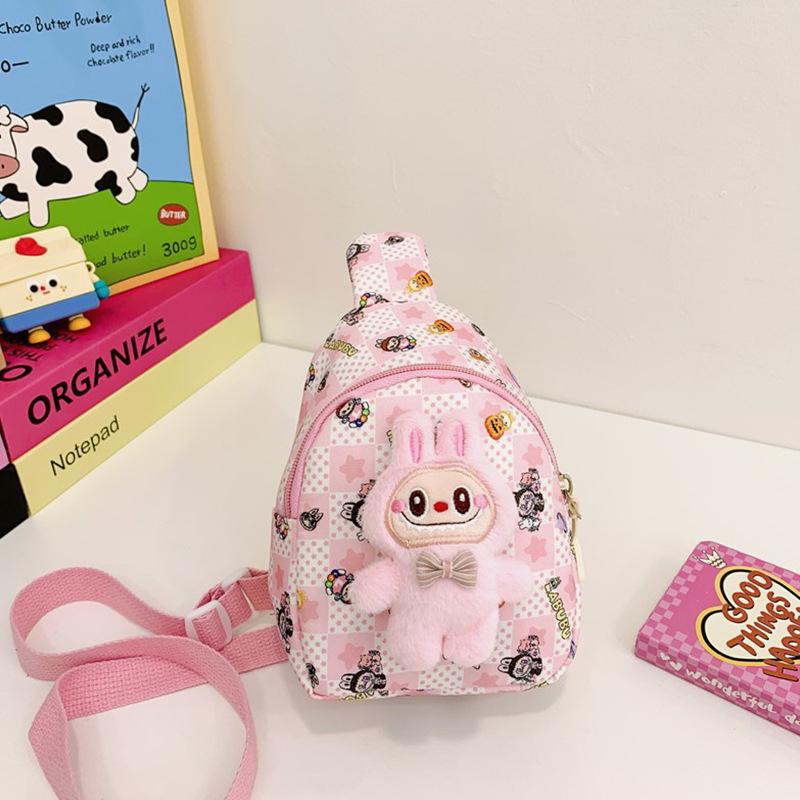 Cute Cartoon Little Girl Breast Bag Popular Bubble Martte Children's Messenger Bags Kindergarten Boy Girl Unisex Change Bag Kid's Holiday Suprise Gift