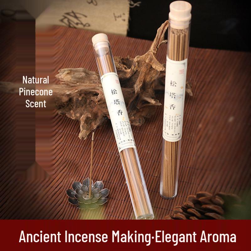 Благовонные палочки с ароматом листьев помело и сосновых шишек: Золотое Богатство Ароматерапия с Ароматом Сандала и Уда.