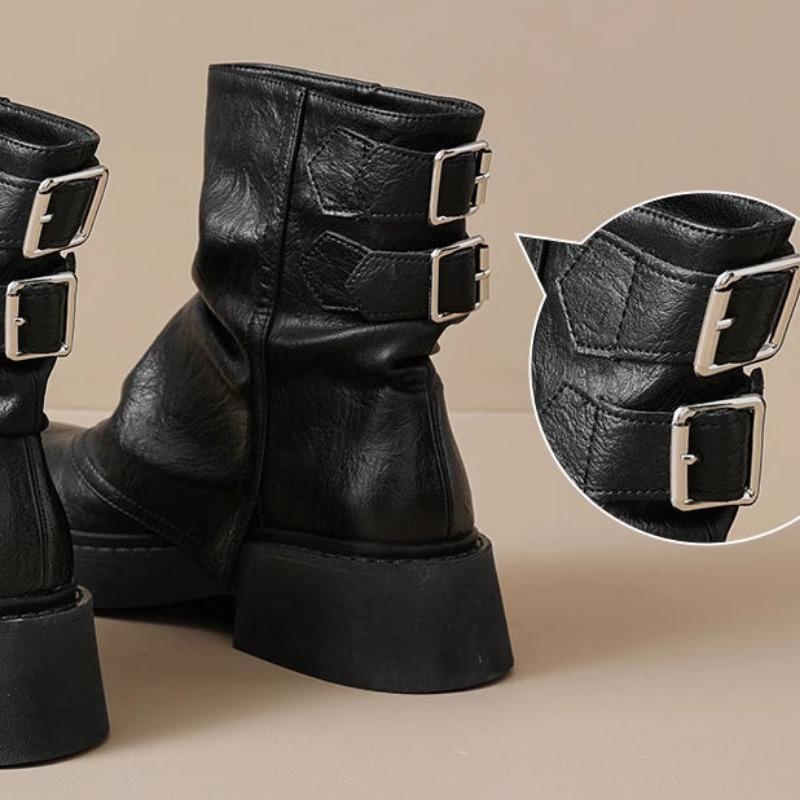 Short Boots 2024 Winter New Trend Design Women's Boots Street Hundred Fashion Outdoor Short Boots High Heel Shoes for Women