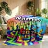 Custom Name Personalized Angry Birds Print Blanket, Home Decor, Bedroom, Sofa, Camping, Couch, Gifts for Birthday Christmas