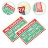 2 Pack Car Open Warning Stickers No Parking Safety Warnings