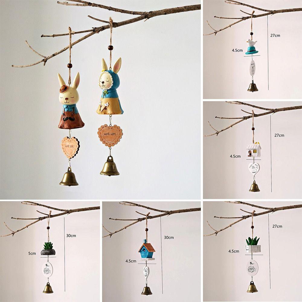 Cartoon Animal Wind Bell Resin Hanging Pendant New Wind Music Pendant Window Decor