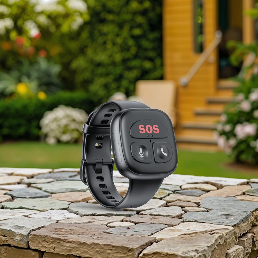 Elderly 4G Smart GPS Tracker Watch Two Way Talking IP67 Waterproof SOS Emergency Fall Detection Bracelet for Old People