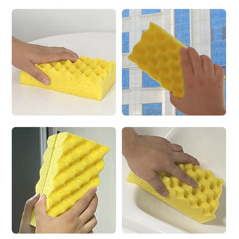 Большие губки для мытья автомобиля, впитывающий аппликатор для шин, устойчивый к царапинам, портативная губка для колес для ванной комнаты, мотоцикла