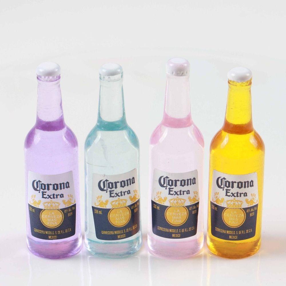 3pcs Miniature Miniature Beer Bottle Wine Mini Wine Bottle Wine Bottle Model Mini Doll Accessories