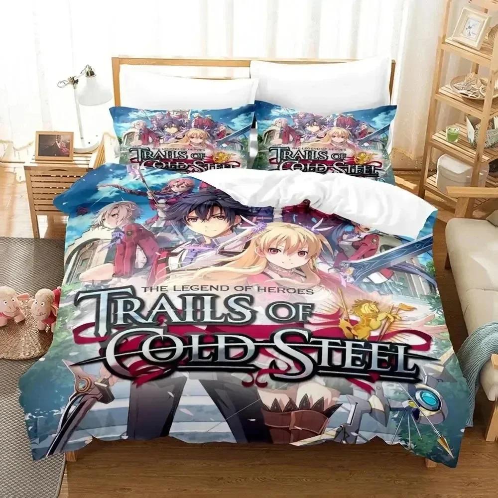 Luxury New 3D Print Anime Legend of Heroes Bedding Set Duvet Cover Bed Set Quilt Cover Pillowcase Queen Boys Adult Bedding Set